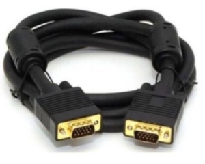 E-GREEN Kabl VGA D-sub M/M 1.8m HQ feritno jezgro crni *