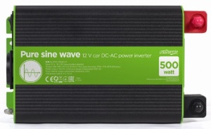 EG-PWC-PS500-01 Gembird 12V Cist sinusni auto inverter DC/AC 500W + USB port, 1,95KG - Img 2