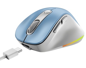 GENIUS Ergo 9000S Pro Light Blue USB Bežični plavi miš - Img 3