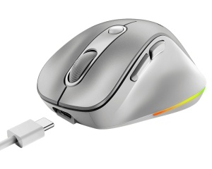GENIUS Ergo 9000S Pro Silver USB Bežični sivi miš - Img 1