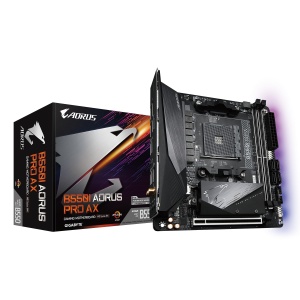 Gigabyte AM4 B550 Chipset, 2 x DDR4 DIMM, Mini-ITX AORUS, RGB FUSION 2.0 B550I AORUS PRO AX