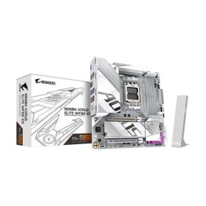 Gigabyte AM5, AMD B850 Chipset, 4x DDR5 DIMM, PCIe UD Slot : PCIe 5.0 x16 slots with 10X strength for graphics card & Better Heat dissipation effect B850M A ELT WF6E ICE