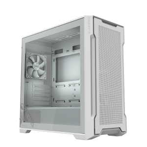 Gigabyte White, Mini ITX / Micro ATX, Bočna stranica od kaljenog stakla, 2x USB 3.0 priključka na I/O panelu, podrška za vodeno hlađenje do 360 mm, uklonjivi filter za prašinu, instalirana dva 120 mm ventilatora, Dužina grafičke karte do 410 mm GB-C102GI