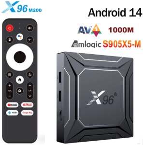 GMB-X96 M200 4/64GB smart TV box S905X5M quad ARM G310V2, 2x4K 2.4&5G, 1000M, BT, Android 14 - Img 8