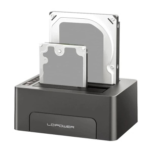 HDD Docking station USB 3.2 2xSSD/HDD LC-DOCK-C-V2 Crni - Img 2