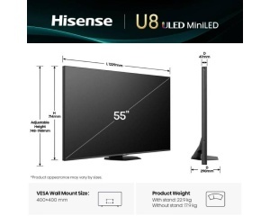 HISENSE 55 inča 55U8Q ULED MiniLED 4K UHD Smart TV - Img 2