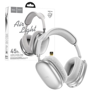 hoco. Bežične stereo slušalice, Bluetooth, do 45h rada, mikrofon - W35 Air Triumph Silver