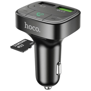 hoco. FM transmiter, punjač za auto, BT v5.0, 2 x USB - E59 Promise - Img 3