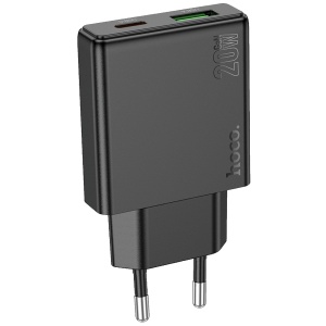 hoco. Punjač kućni, brzi, PD20W + QC3.0 Dual Port - N38 Delgado EU - Img 3