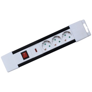 home Produžni kabel, 3 utičnice, prekidač, 1,5mm2, 2 met, beli - NVP 03K/WH