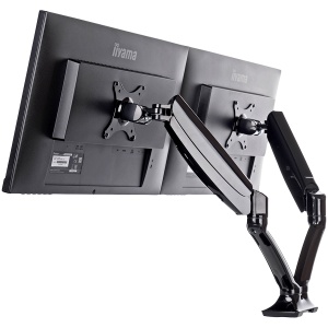 Iiyama DS3002C-B1 - Mounting kitfor 2 monitors (adjustable arm) black screen size: 10"-27" desk-mountable DS3002C-B1 - Img 3