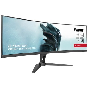 Iiyama G-MASTER Red Eagle GCB4580DQSN-B1LED monitor gaming curved 45" (44.5" viewable) 5120 x 1440 Dual Quad HD @ 165 Hz VA 450 cd/m² 3000:1 HDR400 0.8 ms 2xHDMI DisplayPort speakers black matte GCB4580DQSN-B1 GCB4580DQSN-B1 - Img 2