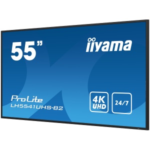 IIYAMA LFD LH5541UHS-B2 55" Professional Digital Signage display with 4K UHD resolution and 24/7 operating time 500 cd/m² 1200:1 8ms landscape, portrait LH5541UHS-B2 - Img 4