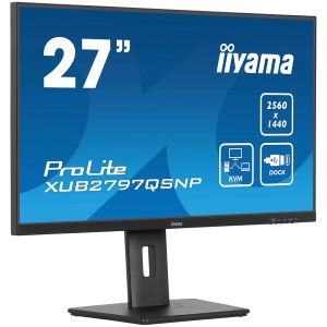 IIYAMA Prolite XUB2797QSNP-B1 Business Monitor - 68.5 cm (27''), WQHD (2560x1440), IPS LED, 100Hz, 300 cd/m², matte / black XUB2797QSNP-B1 - Img 2