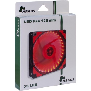 InterTech Fan Argus L-12025 RD, 120mm LED, Red - Img 3
