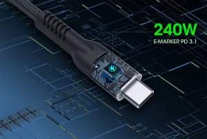 Kabl Manhattan 356374 USB-C M/M 3.1/8K/60Hz/Thunderbolt 4/40Gbps/PD/1m - Img 2