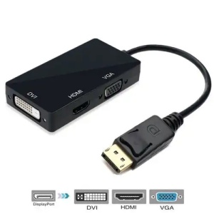 Kettz DisplayPort na HDMI+VGA+DVI adapter KT-D2HVD-59