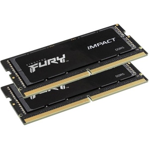 Kingston DDR5 64GB (2x32GB) SO-DIMM 5600MHz [FURY IMPACT], Non-ECC Unbuffered, CL40 1.1V, 262-pin 2Rx8, Memory Kit KF556S40IBK2-64