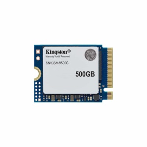 Kingston M.2 NVMe 500GB, 2230, PCIe Gen 4x4, NV3, Read up to 5,000 MB/s, Write up to 3,000 MB/s, (single sided) SNV3SM3/500G *