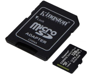 KINGSTON Memorijska kartica A1 MicroSDXC 128GB 100R class 10 SDCS2/128GB + adapter - Img 2