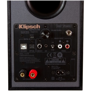 Klipsch Reference R-41PM Powered Bookshelf Speakers, Black, Pair 1066253 - Img 4