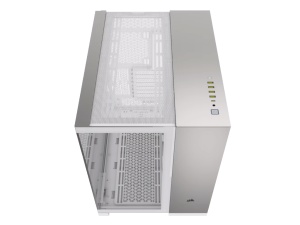Kucište CORSAIR 6500X Mid-Tower/dve komore/kaljeno staklo/bez napajanja/bela/saten sivo aluminijum - Img 3