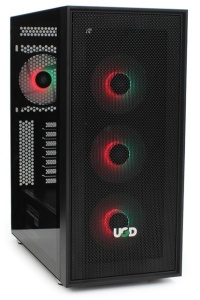 Kuciste Elite 3718 Midi Tower, ATX, ugradjena 4 RGB kulera, Crno - Img 4