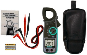 Kyoritsu Kew 2007R AC Digital Clamp Meter, True RMS, 400Hz - Img 2