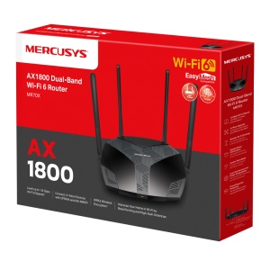 LAN Router Mercusys MR70X AX1800/1Gx WAN/3G LAN/4x5dBi - Img 2