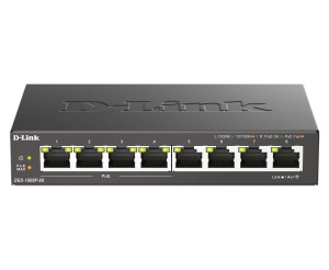 LAN Switch D-Link DGS-1008P/E 10/100/1000 8port -4Poe - Img 1