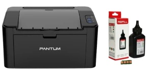 Laserski štampac Pantum P2500W + punjenje tonera sa čipom Pantum PA-200B za 3200 str. - Img 4