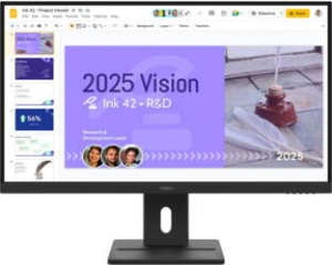 Lenovo Think 27.0" ThinkVision E27Q-40, QHD (2560x1440) IPS AG, 16:9, 1500:1, 350 cd/m2, 6ms (4ms extreme mode), 178° / 178°, Refresh 100Hz, Speakers 2Wx2, 2x HDMI, 1x DP, Tilt, Swivel, Pivot, Height Adjust Stand, VESA 100 x 100, Natural 64BDGAT4EU