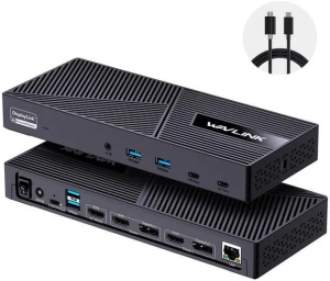 Lenovo Think ThinkPad Universal USB-C Dock -EU - 3x USB 3.1 Gen 2 (10 Gbps, 1 Always-On Charging), 1x USB-C (10 Gbps, 5V / 3A), 2x USB 2.0, 2x DisplayPort, 1x HDMI, 1 x 3.5 mm Combo, 1x Gigabit Ethernet Port, 90W Power Adapter 40AY0090EU *