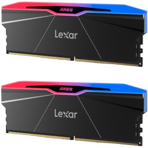 Lexar Ares 2nd Gen 32GB DDR5 6000 (2x16GB KIT) CL30 DIMM, 1.35V, heatsink, RGB, Black LD5U16G60C30BR-RGD - Img 2