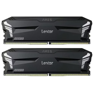 Lexar Ares 32GB DDR5 6000MHz (2x16GB KIT) CL30 DIMM, 1.35V, heatsink, Non-RGB, Black LD5U16G60C300A-RGD