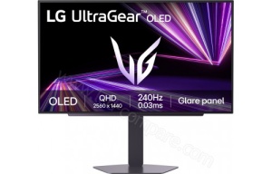 LG 26.5" UltraGear OLED QHD 2560x1440@240Hz Gaming,16:9,1500000:1,275cd/m²,0.03ms,178º/178º,HDR 10,FreeSync Premium Pro,2 HDMI 2.1,1 DP 1.4,USB Upstream/2xDownstream Port 3.2, VESA 100x100mm,Tilt/Height/Swivel/Pivot,Black,3yw 27GX704A-B