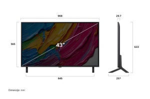 LG LG 43'' (107 cm) 4K HDR Smart QNED TV, 2025 (R) 43QNED80A3A
