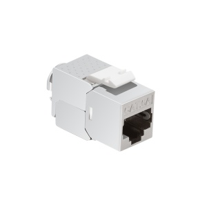 Logilink Keystone modul, Cat6A, STP, 14.5mm, 22-26 AWG, toolless, srebrna