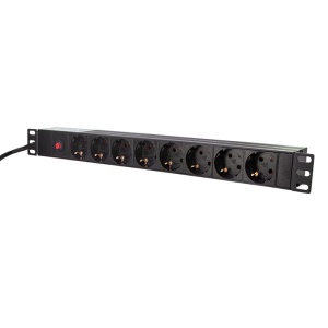Logilink PDU 8 x šuko CEE 7/3 , konektor C14, prenaponska zaštita - Img 2