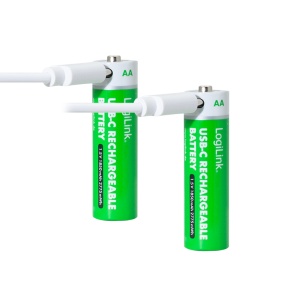 Logilink punjive baterije AA 1.5V 1850 mAh / 2775 mWh, type c, 2 kom - Img 1
