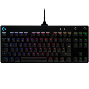 LOGITECH G PRO TKL Corded Mechanical Gaming Keyboard - BLACK - US INT'L - USB - CLICKY 920-009392