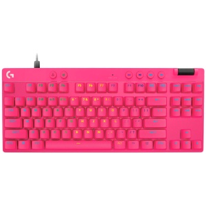 LOGITECH G PRO X TKL RAPID Gaming Keyboard - MAGENTA - US INT'L - USB - EMEA28i-935 - LINEAR 920-013253 *