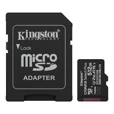 MEM SD MICRO 512GB Kingston Canvas Select Plus + Adapter SDCS3/512GB