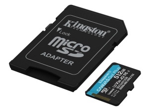 Memorijske kartice KINGSTON SDCG4/512GB/Canvas Go! Plus/microSD/200/160MB/s/+adapter* - Img 2