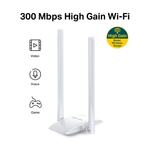 Mercusys MW300UH V2.0, 300Mbps High Gain Wireless USB Adapter, 2 x 5dbi antena - Img 2