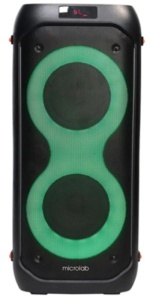 Microlab PT602W karaoke zvucnik 160W, Bluetooth, LED, 7,4V/4000mAh, Aux, USB, microSD, + Mic*2kom - Img 4
