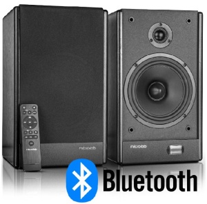 Microlab SOLO26 Aktivni drveni zvucnici 2.0 130W RMS(2x65W) 6.5+1, Bluetooth, Optical, Coaxial, 2RCA - Img 2