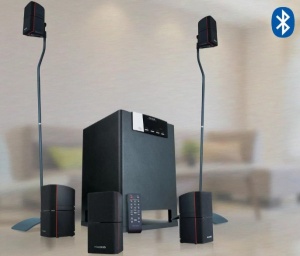 Microlab X15BT Aktivni drveni zvucnici 5.1 sistem 170W RMS (90W+2*16W) 3,5mm, Bluetooth, optical,mic - Img 4