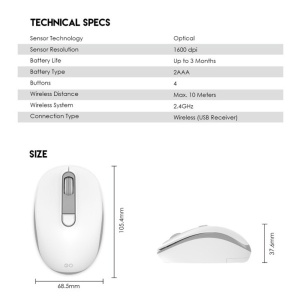 Miš Wireless Fantech W192 crni - Img 2