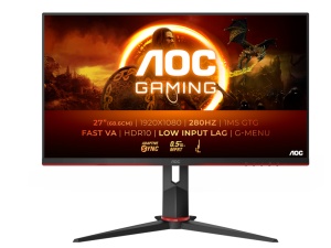 Monitor AOC 27G2ZN3/BK 27"/VA/1920x1080/280Hz/0,5ms MPRT/HDMIx2,DP/Pivot,visina/Adaptive sync/crna - Img 3